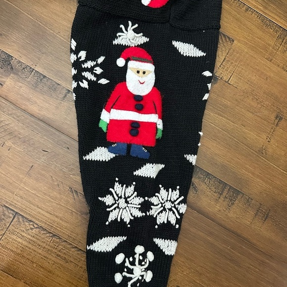 Vintage Segue Women's Christmas Sweater Cardigan Santa Hands Sewn Petite Medium - Picture 5 of 8